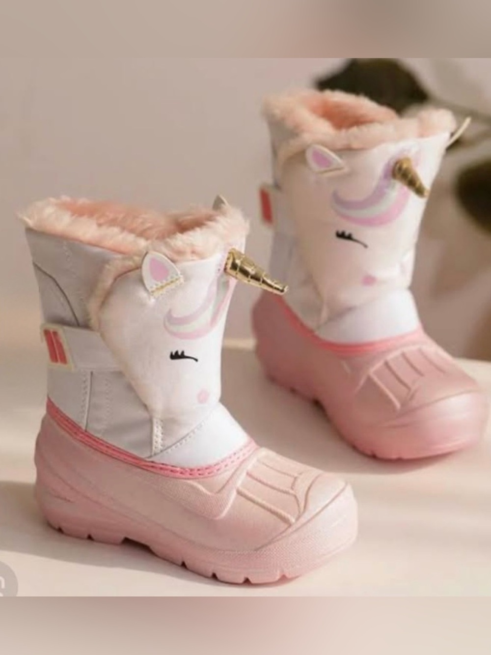 Unicorn snow boots